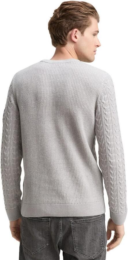 Tom Tailor Trui met ronde hals met ribboorden - Foto 5