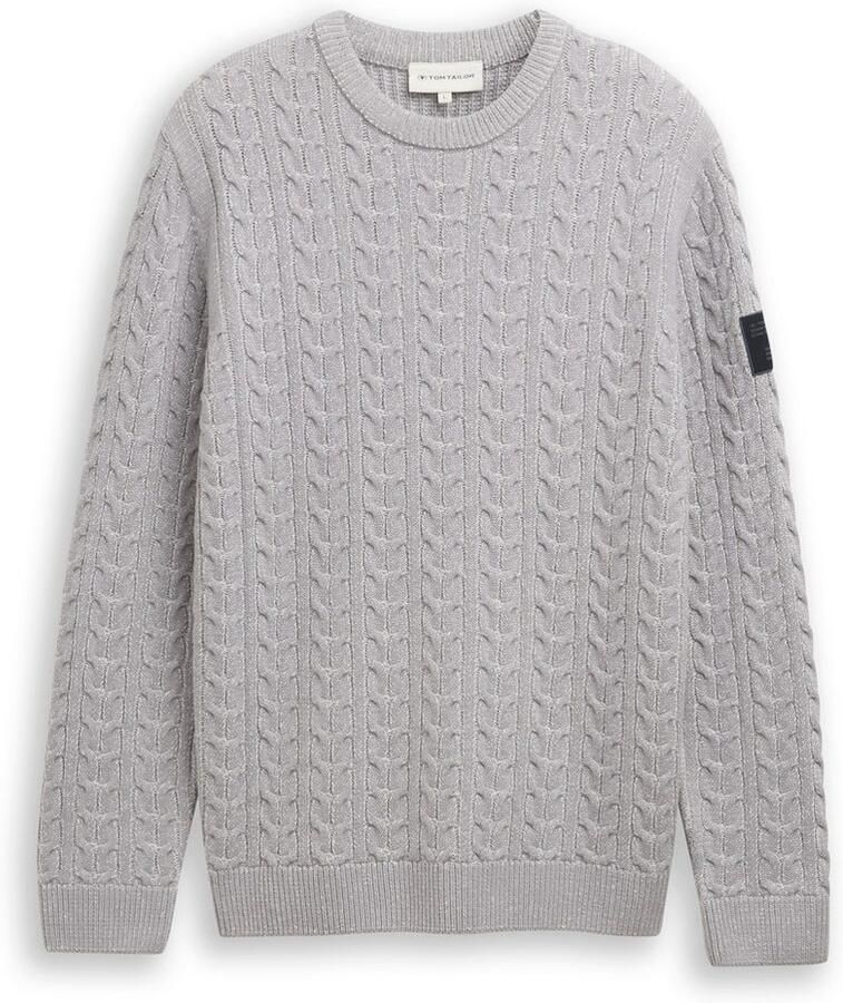 Tom Tailor Trui met ronde hals met ribboorden