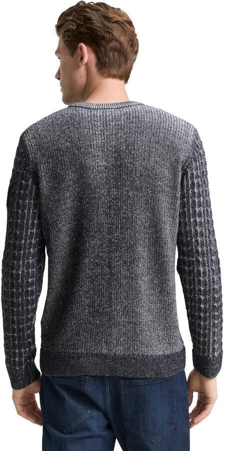 Tom Tailor Trui met ronde hals met ribboorden - Foto 5