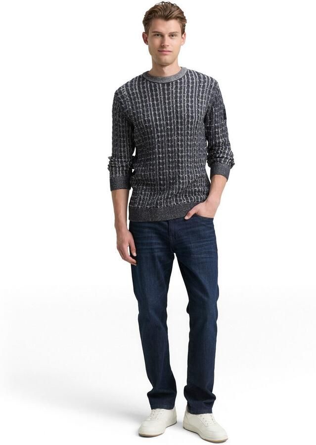 Tom Tailor Trui met ronde hals met ribboorden - Foto 3