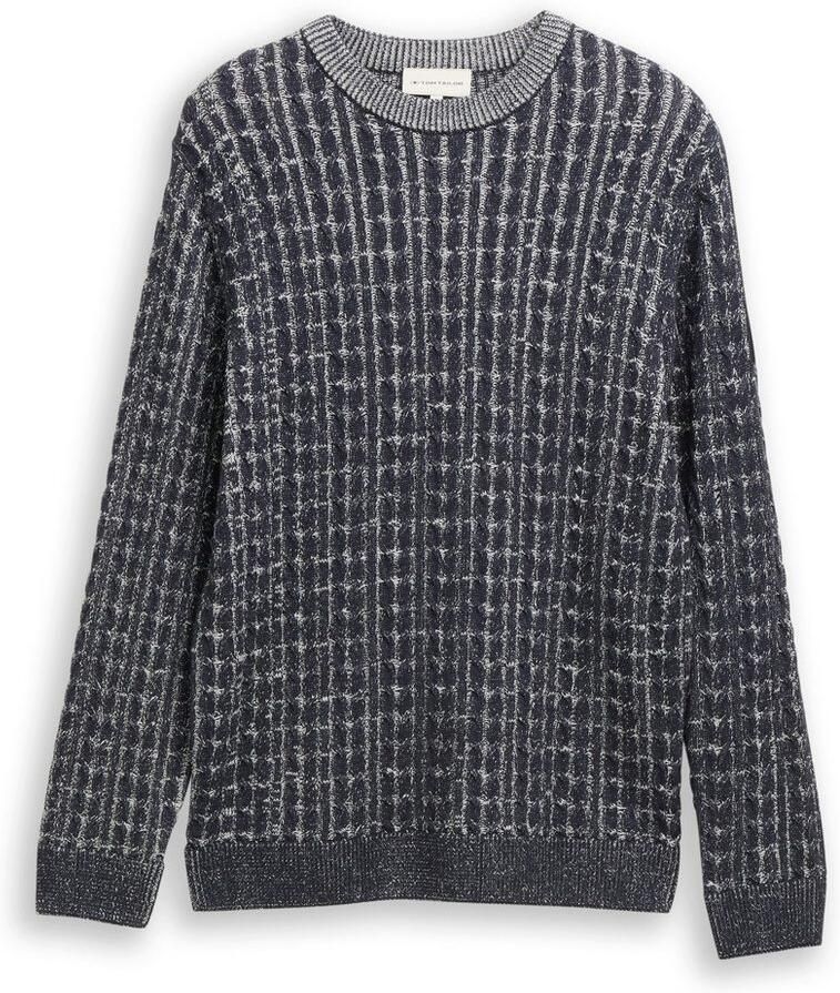 Tom Tailor Trui met ronde hals met ribboorden