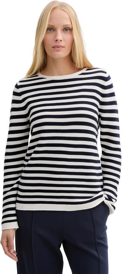 Tom Tailor Regular fit gebreide pullover van zuiver katoen - Foto 5