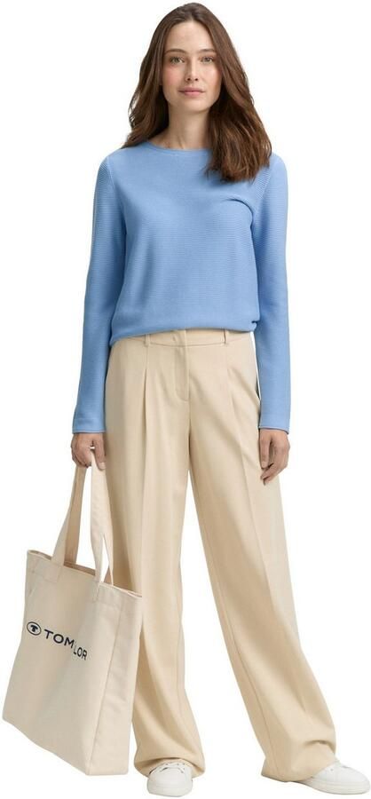 Tom Tailor Regular fit pullover van puur katoen - Foto 4