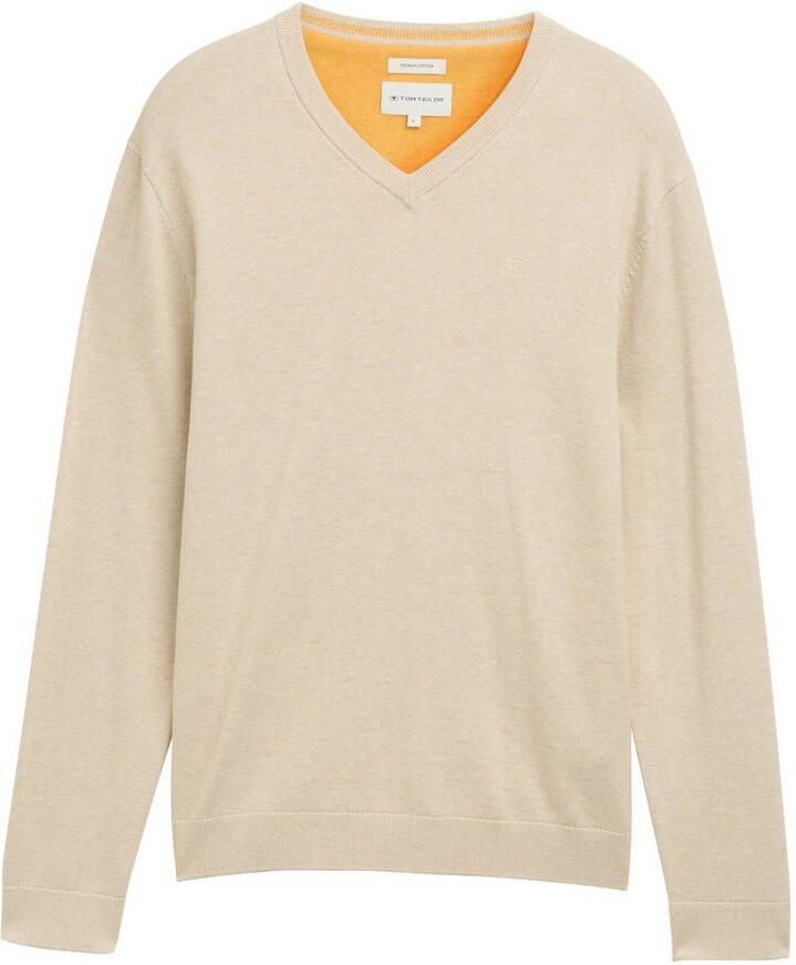 Tom Tailor Regular fit gebreide pullover van zuiver katoen