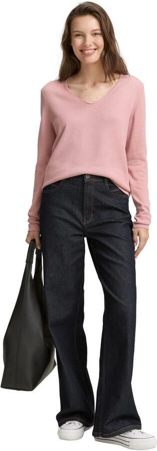 Tom Tailor Regular fit gebreid shirt van een mix van katoen en viscose - Foto 5