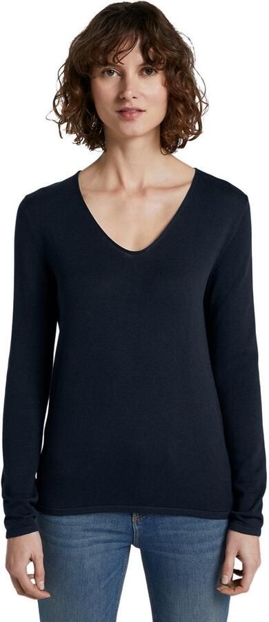 Tom Tailor Regular fit gebreid shirt van een mix van katoen en viscose - Foto 7