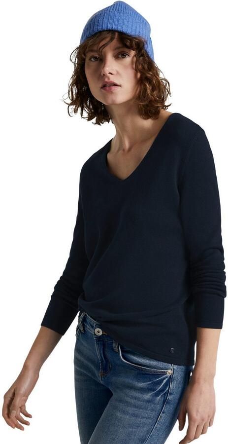 Tom Tailor Regular fit gebreid shirt van een mix van katoen en viscose - Foto 5