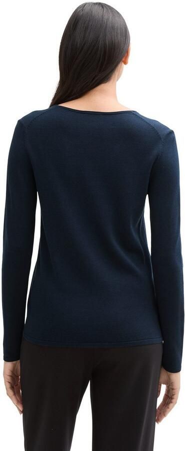 Tom Tailor Regular fit gebreid shirt van een mix van katoen en viscose - Foto 8