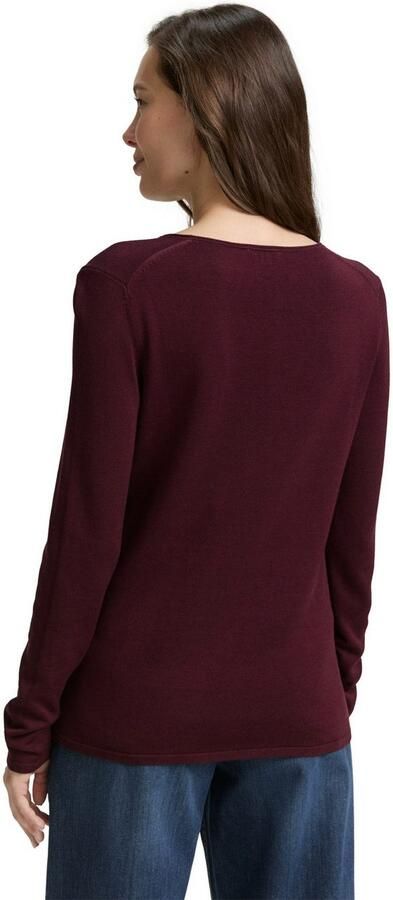 Tom Tailor Regular fit gebreid shirt van een mix van katoen en viscose - Foto 4