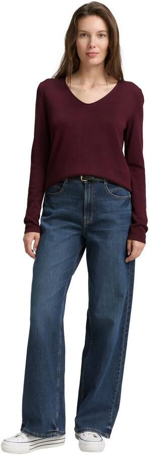 Tom Tailor Regular fit gebreid shirt van een mix van katoen en viscose - Foto 5