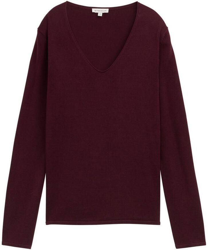 Tom Tailor Regular fit gebreid shirt van een mix van katoen en viscose