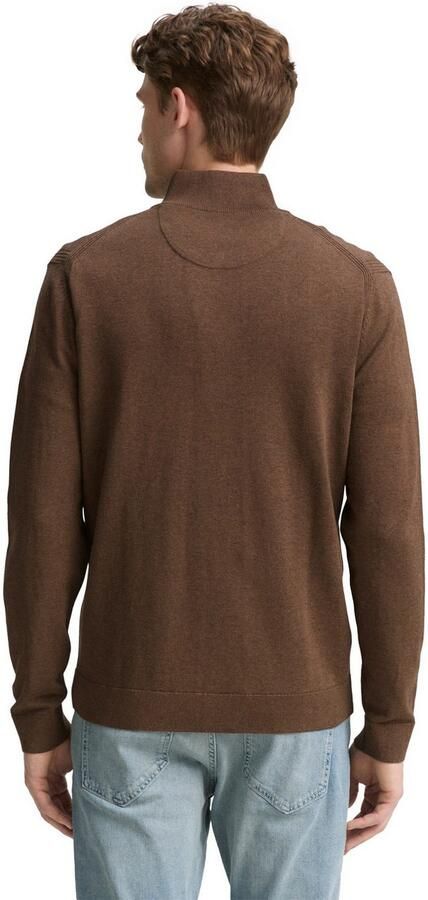 Tom Tailor Regular fit gebreid jack van puur katoen - Foto 4