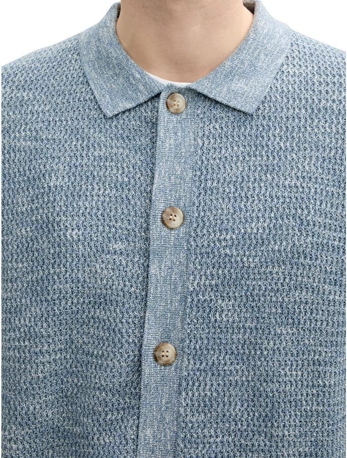 Tom Tailor Regular fit gebreid jack met katoen - Foto 2