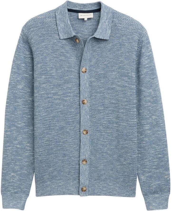 Tom Tailor Regular fit gebreid jack met katoen
