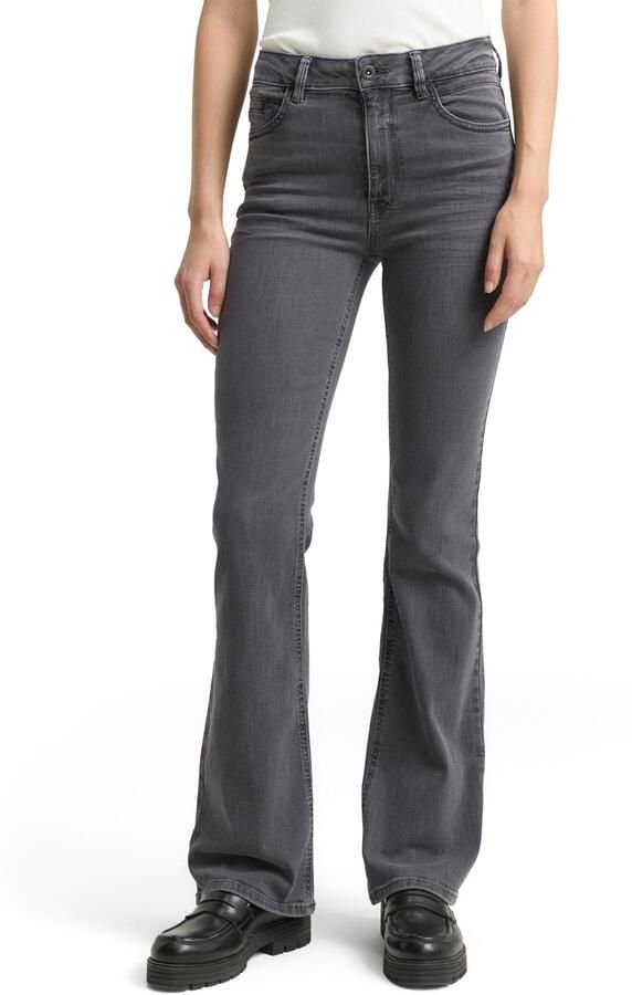 Tom Tailor Wijd uitlopende jeans Stella met uitlopende pijpen en stretch - Foto 6