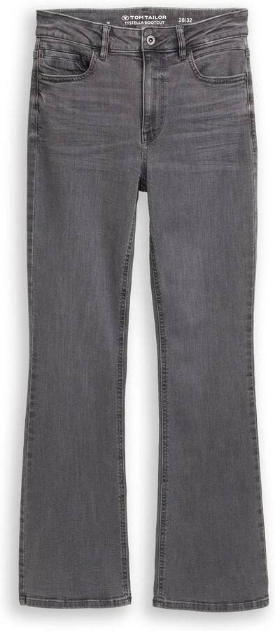 Tom Tailor Wijd uitlopende jeans Stella met uitlopende pijpen en stretch - Foto 5