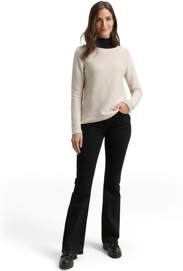 Tom Tailor Wijd uitlopende jeans Stella met uitlopende pijpen en stretch - Foto 3