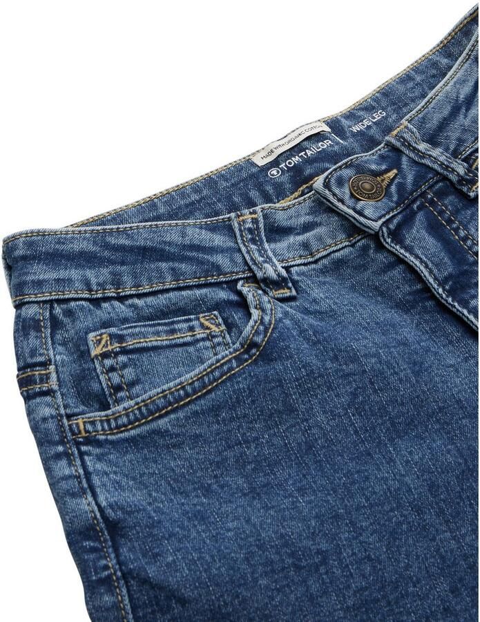 Tom Tailor High waist wide fit jeans met verstelbare taille