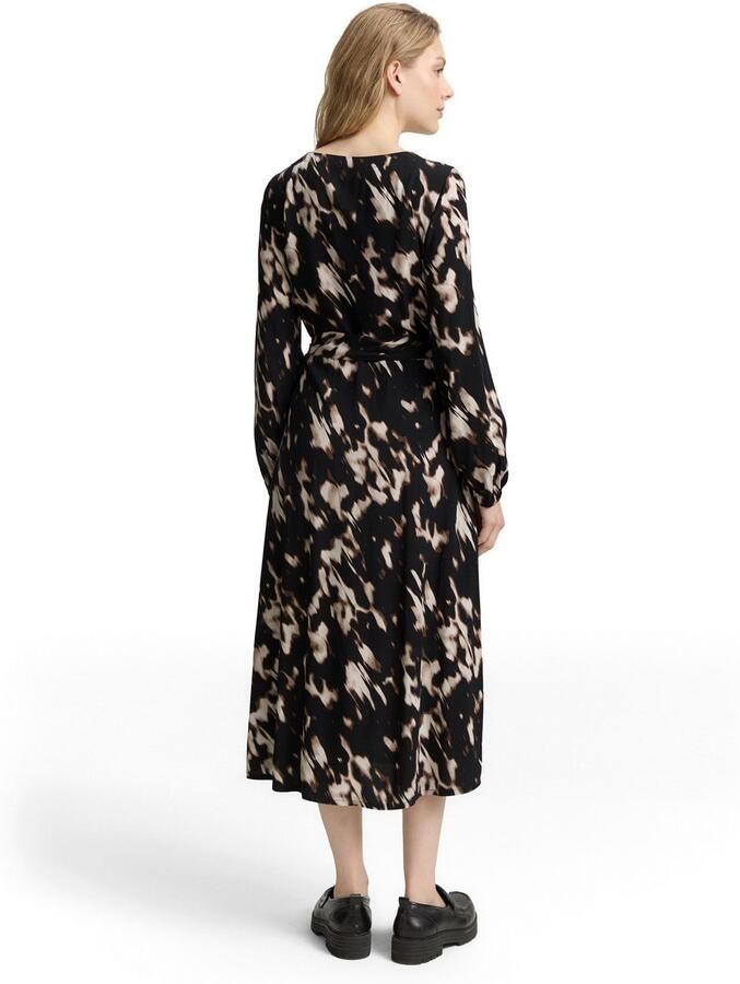 Tom Tailor Wikkeljurk met patroon - Foto 2