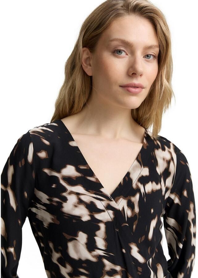 Tom Tailor Wikkeljurk met patroon - Foto 3