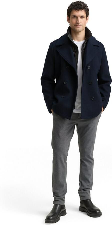 Tom Tailor Wollen jack met afneembare binnenjas - Foto 3