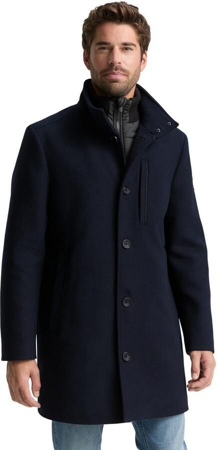 Tom Tailor Wollen jas met afneembare binnenjas - Foto 8