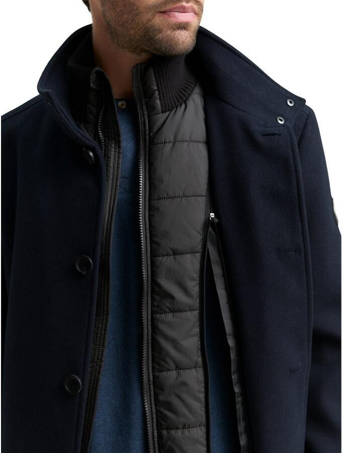 Tom Tailor Wollen jas met afneembare binnenjas - Foto 3