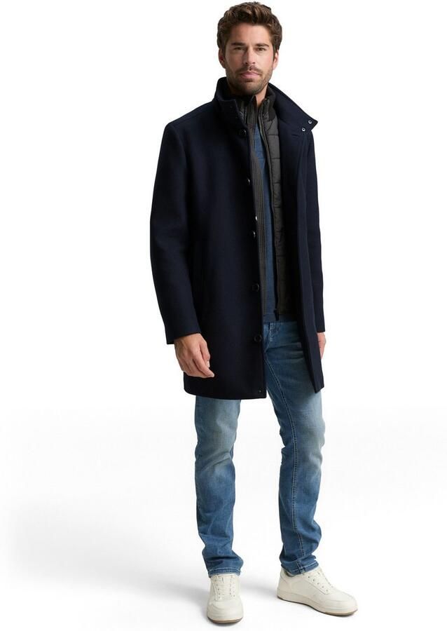 Tom Tailor Wollen jas met afneembare binnenjas - Foto 6