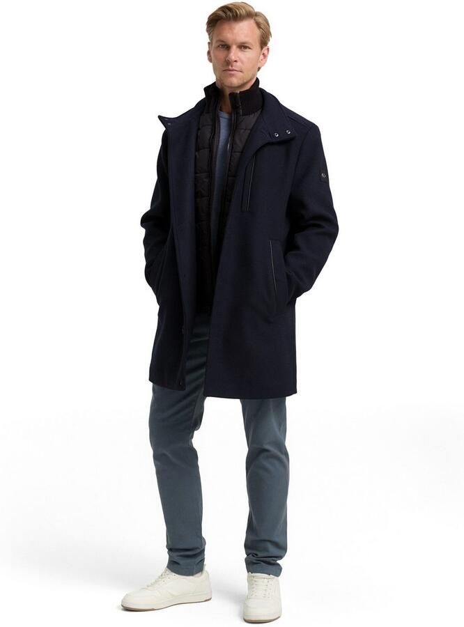 Tom Tailor Wollen jas met afneembare binnenjas - Foto 5