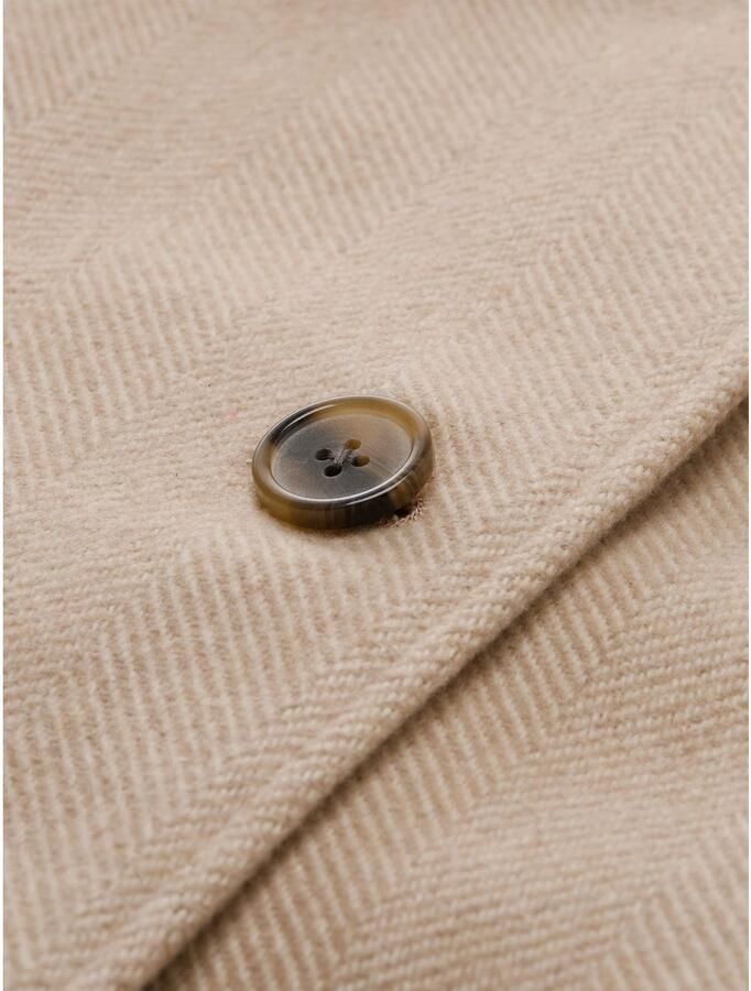 Tom Tailor Wollen jas met knoopsluiting en opstaande kraag - Foto 1