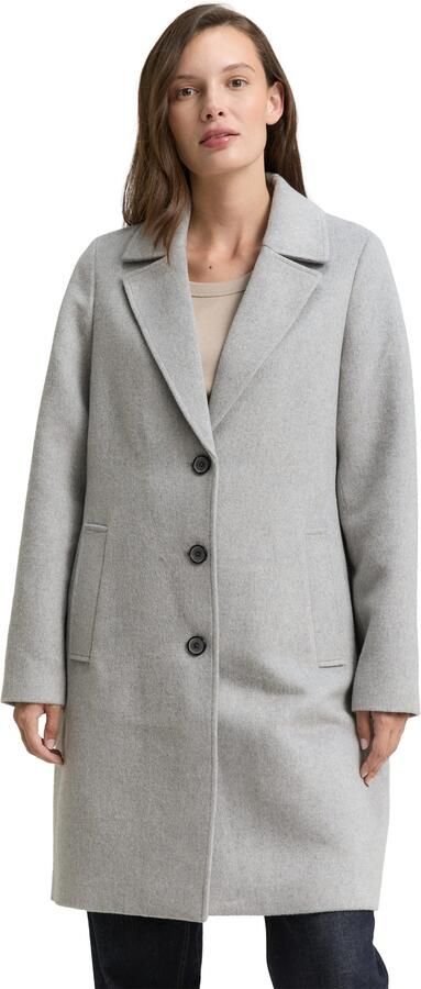 Tom Tailor Wollen jas met steekzakken - Foto 6