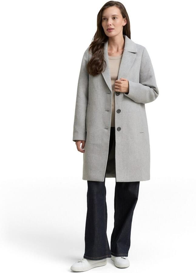 Tom Tailor Wollen jas met steekzakken - Foto 3