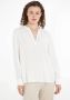 Tommy Hilfiger Relaxed Fit V-hals blouse White Dames - Thumbnail 2