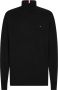 Tommy Hilfiger Zwarte Sweaters met Iconische Tape en Turtleneck Kraag Black Heren - Thumbnail 3