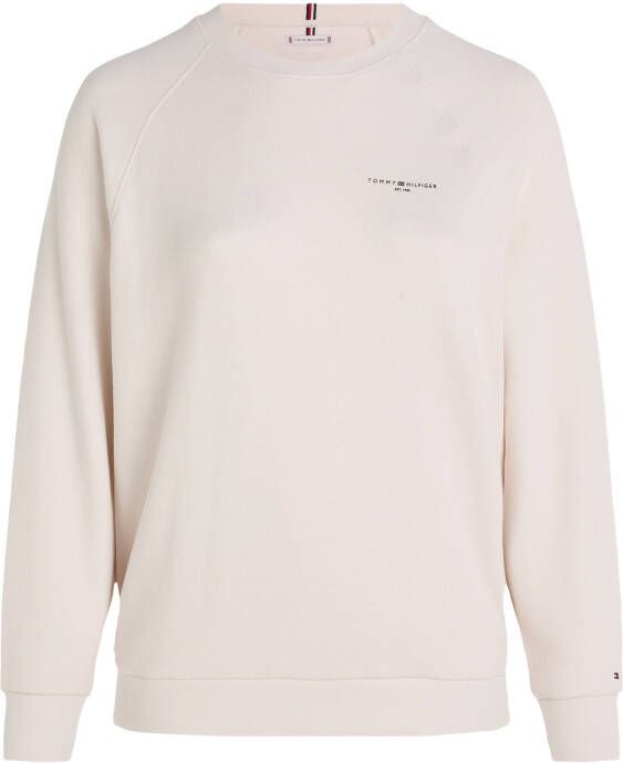 Tommy Hilfiger Curve Sweatshirt CRV 1985 RLX MINI CORP SWTSHRT PLUS SIZE CURVE met Tommy Hilfiger mini-logo