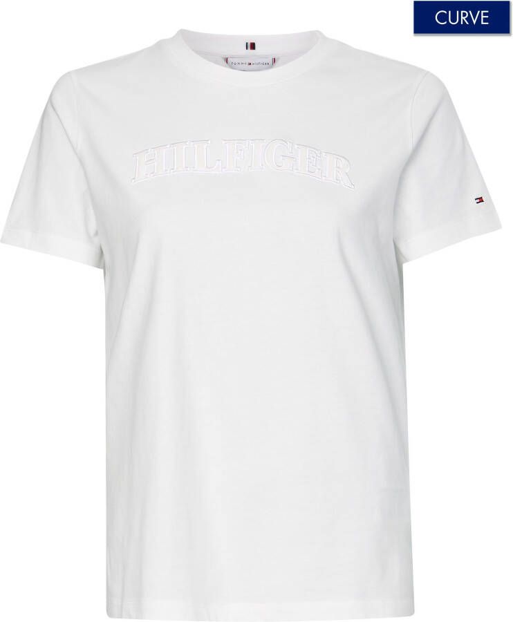 Tommy Hilfiger Curve T-shirt CRV REG TONAL VARSITY C-NK SS
