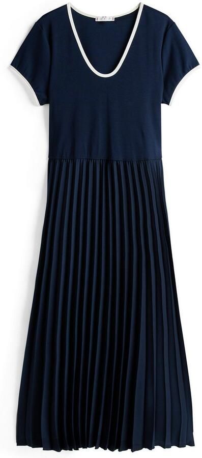 Tommy Hilfiger Curve Blousejurk CRV CONTRAST SOFT V-NK DRESS in grote maten met diepe ronde hals - Foto 5