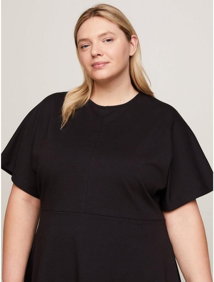 Tommy Hilfiger Curve Blousejurk CRV F&F C-NK TSHIRT DRESS SS