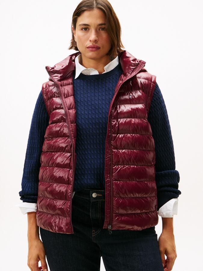 Tommy Hilfiger Curve Bodywarmer CRV LW PADDED SLIM VEST in grote maten met capuchon - Foto 5