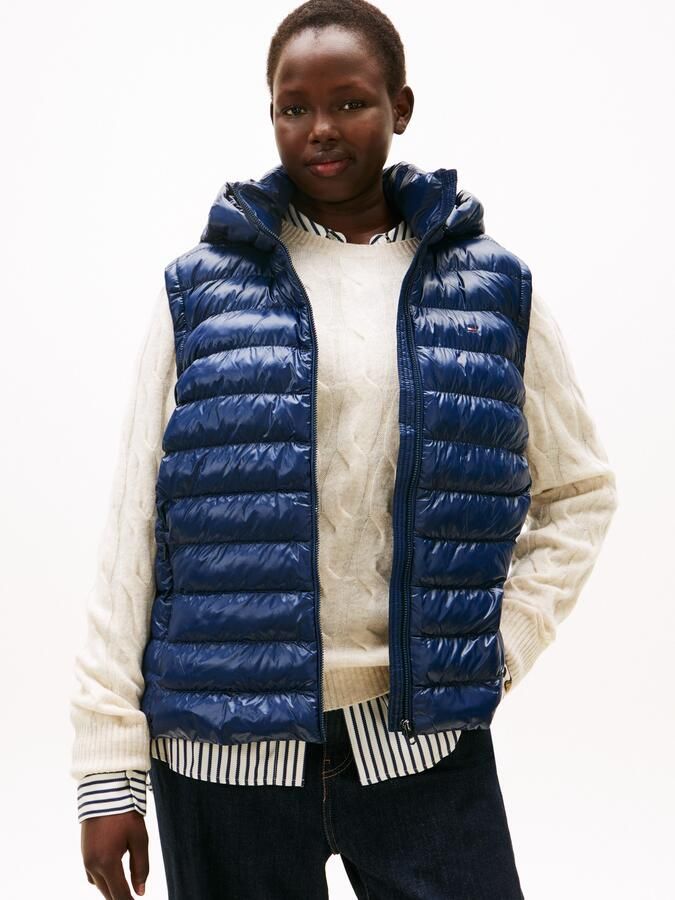 Tommy Hilfiger Curve Bodywarmer CRV LW PADDED SLIM VEST in grote maten met capuchon - Foto 5