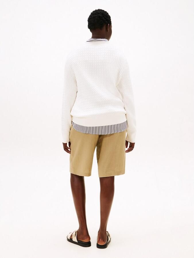 Tommy Hilfiger Curve Gebreide trui CRV CO CABLE FINE GG C-NK LS SWT - Foto 3