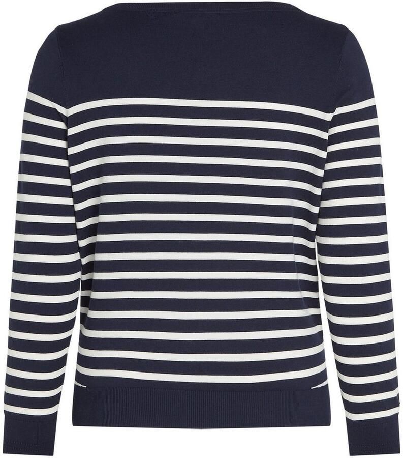 Tommy Hilfiger Curve Gebreide trui CRV CO JERSEY STITCH LS B-NK SWT