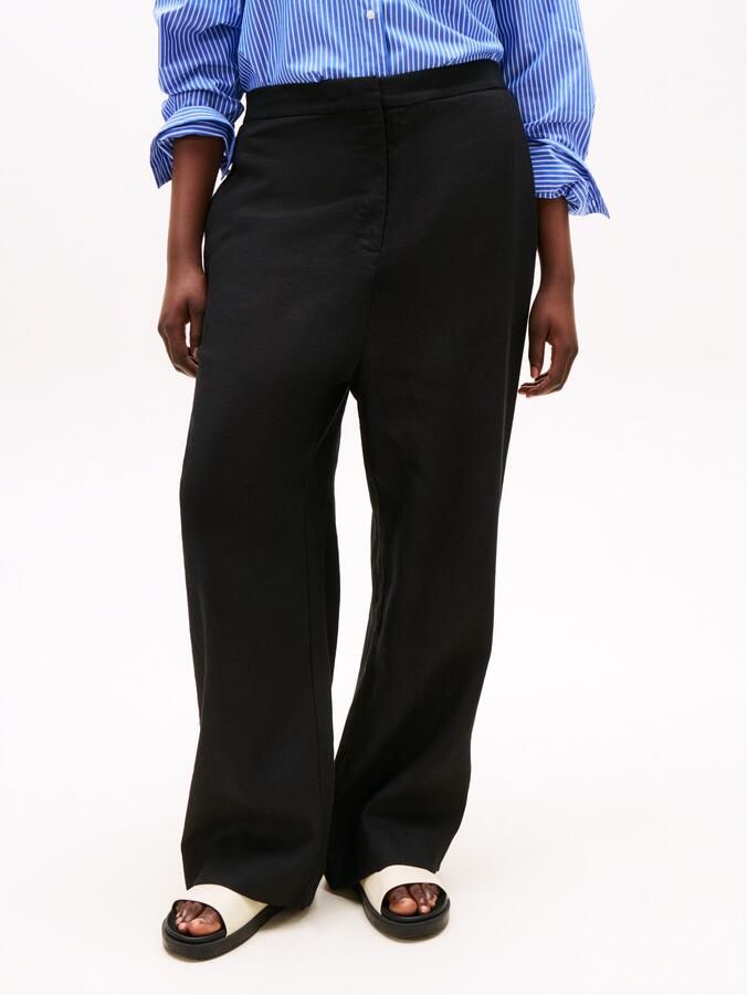 Tommy Hilfiger Curve Linnen broek CRV ESS LINEN TAILORED STRT PANT - Foto 6
