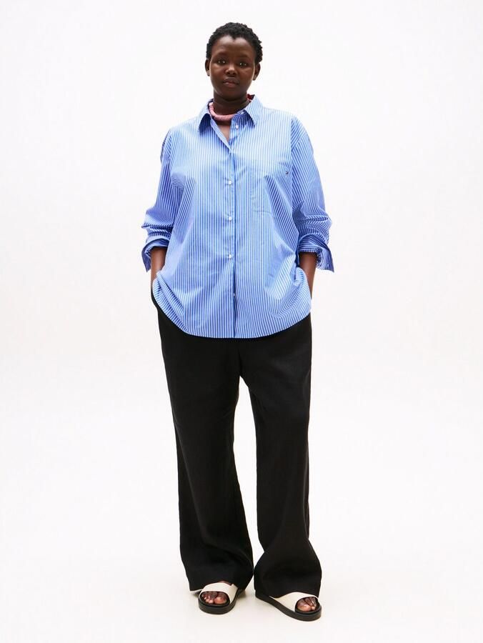 Tommy Hilfiger Curve Linnen broek CRV ESS LINEN TAILORED STRT PANT - Foto 2