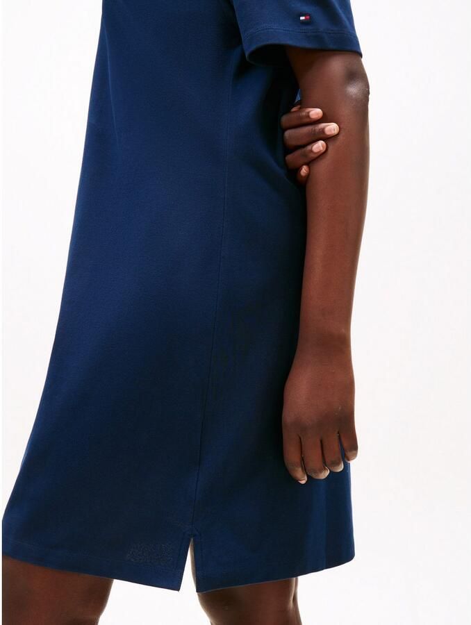 Tommy Hilfiger Curve Polojurk CRV OPEN-NK STAMP REG POLO DRESS