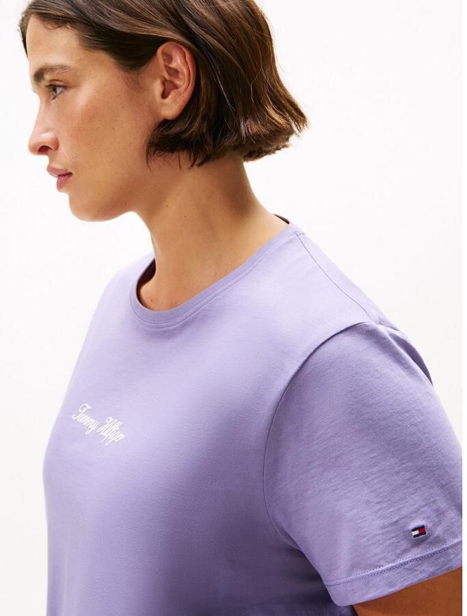 Tommy Hilfiger Curve Shirt met korte mouwen CRV CLASSIC SCRIPT REG SS TEE