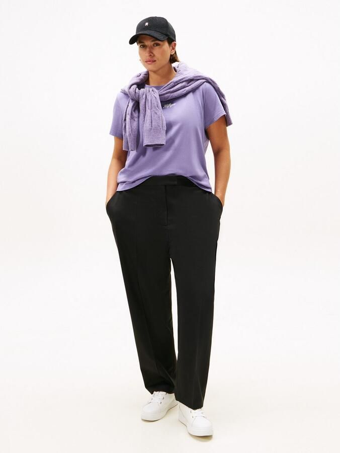 Tommy Hilfiger Curve Shirt met korte mouwen CRV CLASSIC SCRIPT REG SS TEE - Foto 2