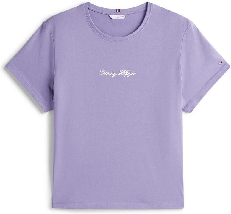 Tommy Hilfiger Curve Shirt met korte mouwen CRV CLASSIC SCRIPT REG SS TEE - Foto 4