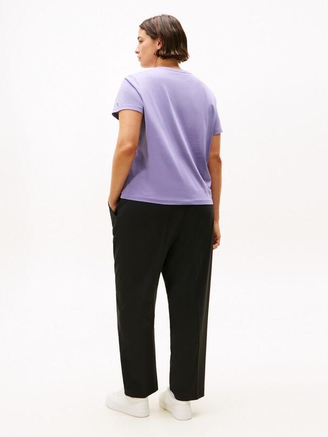 Tommy Hilfiger Curve Shirt met korte mouwen CRV CLASSIC SCRIPT REG SS TEE - Foto 3