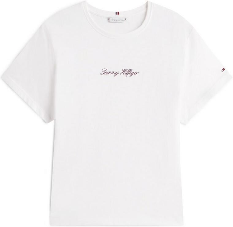 Tommy Hilfiger Curve Shirt met korte mouwen CRV CLASSIC SCRIPT REG SS TEE - Foto 4
